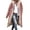 Bean Paste Pink, variant on Women Warm Oversized Reversible Fleece Puffer Shearling Down Long Jackets Outerwear with Hood Bean Green M