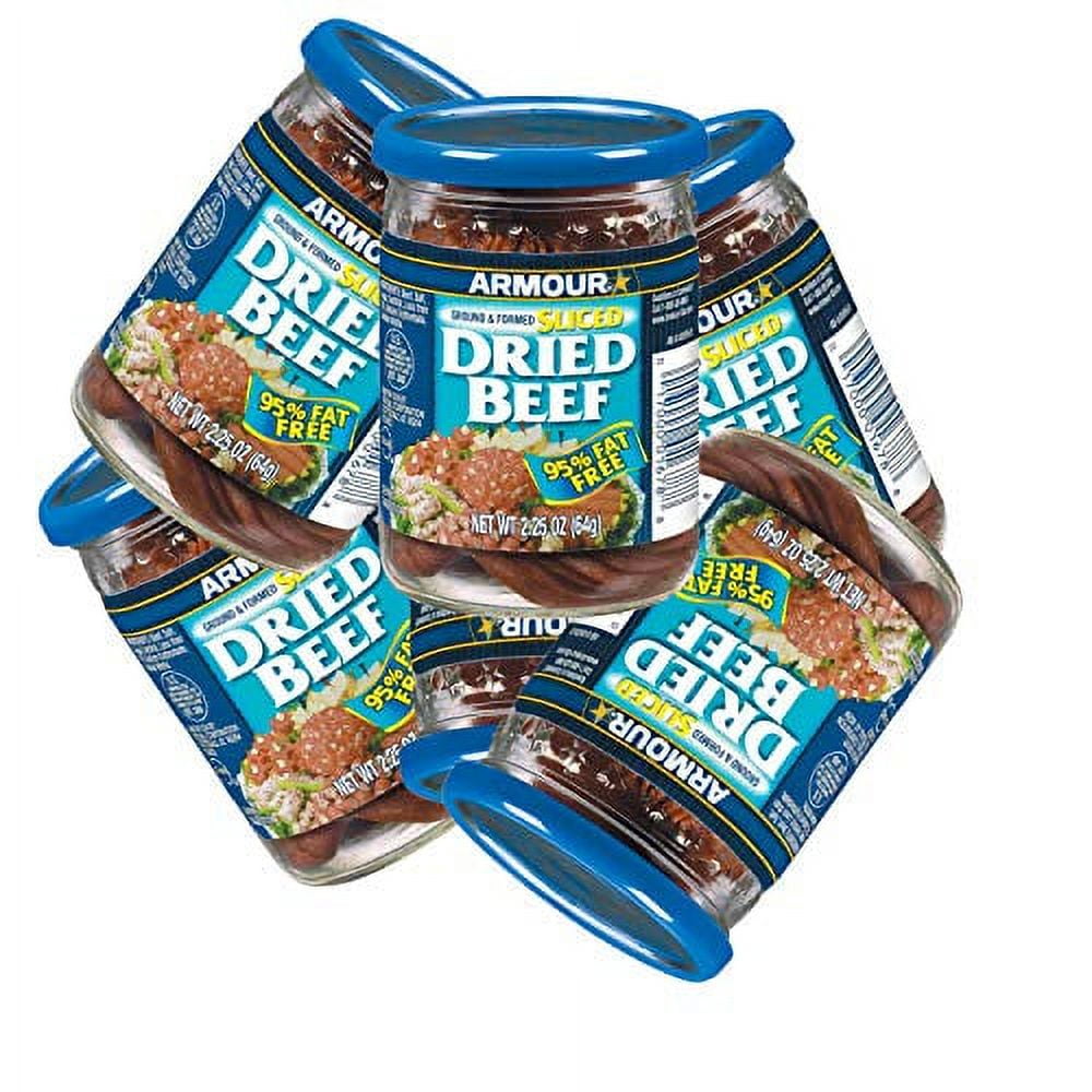Armour Star Sliced Dried Beef, Jarred Meat, 2.25 OZ | 6 Count