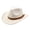 beige, variant on Unisex Vintage Felt Cowboy Hat :Western Style Wide Brim Fedora for Outdoor Travel