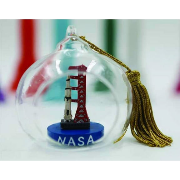 Glass ornament of  Astronaut  Saturn keepsake Christmas Ornaments 3 inches