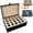 Black, variant on The Hunter’s Legacy Memory Box, Hunting Keepsake Wooden Box with Shell Slots, Notes Chart and Hidden Layer for Storing Tags, Photos, Deer Hunting Keepsakes