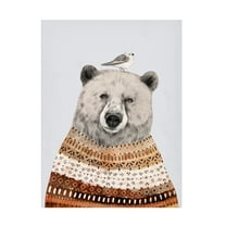 Trademark Fine Art Victoria Borges Fair Isle Bear II Canvas Wall Art - 18x24