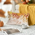 thumbnail image 2 of Hello Fall Maple Leaves Throw Lumbar Pillow Covers 12x20 Inch Orange Autumn Leaves Harvest Farmhouse Decorations Pillow Cases Cotton Linen Outdoor Cushion Cover for Thanksgiving, 2 of 3