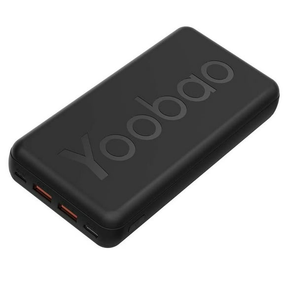 Portable Battery Backup Charger 20000mAh Compact External Power Bank, Compatible with iPhone Samasung Google OnePlus Phones & More Micro & USB-C Battery /Black P20T