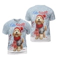 thumbnail image 3 of Hello Winter Goldendoodle Smiling in Red Scarf Hat Welcome Christmas All Over Print 3D Shirt Unisex Merch Doodle Dog Lover Gifts Idea - 00017, 3 of 6