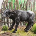 thumbnail image 4 of Gpaecead 9.8 Inch Wildlife Animal Model Toy Black Bull Figure Party Favors Toys Toppers Christmas Birthday Gift for Boys Girls Kids Toddlers African Jungle Animals Buffalo Toy, 4 of 6