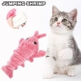 thumbnail image 4 of UOYOTT Electric Hopping Shrimp Cat Toy Jumping Shrimp Plush Interactive Washable T, 4 of 8