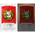 thumbnail image 2 of Caroline's Treasures SS4185CNL Bull Terrier Cristmas Wreath Ceramic Night Light, 6x4x3", multicolor, 2 of 2