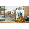 thumbnail image 2 of Ahgly Company Machine Washable Indoor Square Transitional Yellow Area Rugs, 7' Square, 2 of 7