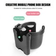 thumbnail image 3 of Amerteer Stroller Cup Holder Universal,2 in 1 Mobile Phone Water Cup Universal Cup Holder 360 Degree Rotation Adjustable Bottle Drink Holder,Stroller,Bicycle,Wheelchair,Walker,Trolleys, 3 of 6