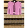 thumbnail image 4 of ICHUANYI Clearance Two-Piece Women's Summer Printed V-Neck Elegant A Line Tank Dress And Half Sleeve Cardigan Tops Set Suit(Pink, M) ICHUANYI WER2023080903243, 4 of 7
