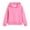 Pink3, variant on Darzheoy Girls Casual Long Sleeve Hoodies Cute Solid Oversized Fleece Pocket Sweatshirt Tops for 2-11 Y