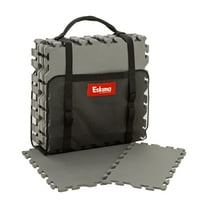 Eskimo® Floor Tile Kit (Small) with Carry Bag, 80 Square Feet, Insulating Foam Tiles, Ice Fishing Shelter Floor, 49453