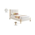 thumbnail image 2 of Meridian Furniture Kona Cream Fabric Twin Bed, 2 of 7