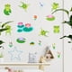 thumbnail image 3 of Pegatinas de pared oso de fresa rana y flor de loto PVC 60cm x 30cm, 3 of 4