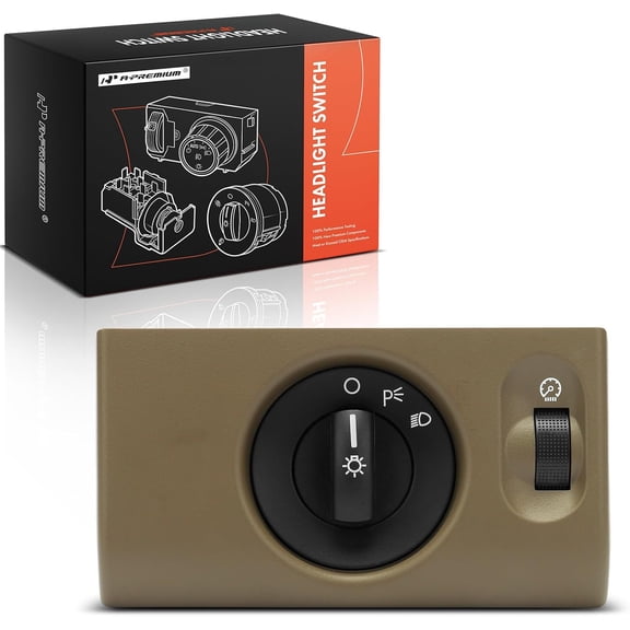 A-Premium Headlight Switch Headlamp Dimmer Switch Compatible with Ford F-150 F150 2005-2008 & Lincoln Mark LT 2006-2008, with Fog Lights, Replace 5L3Z11654AAB