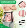 thumbnail image 4 of Yayeee Waist Apron with Pockets for Cooking Waterproof Half Server Aprons, White Gingerbread Houses, 4 of 7
