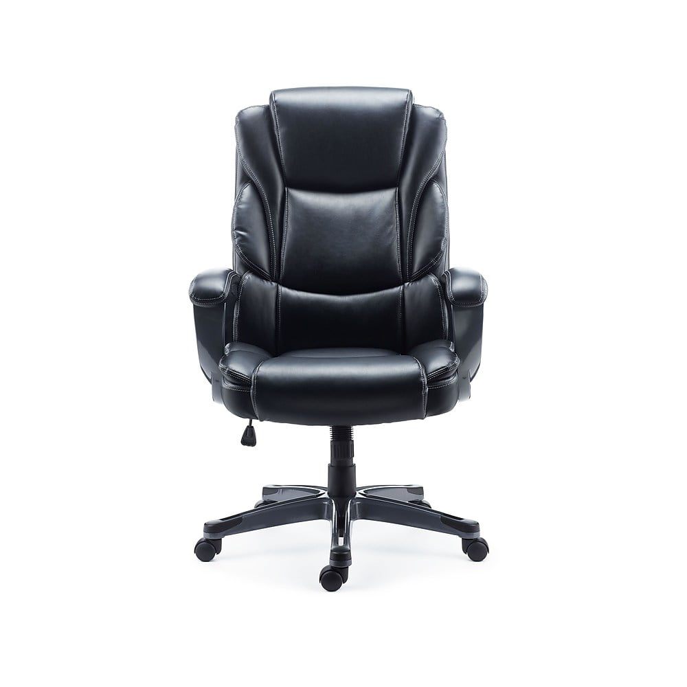 Staples Torrent Bonded Leather Managers Chair Black 923571