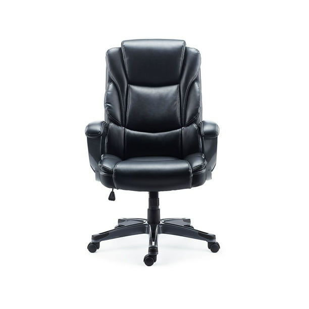 Staples Mcallum Bonded Leather Managers Chair Black 51473 - Walmart.com ...