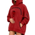 thumbnail image 6 of Pet Carrier Hoodie, Oversized Fleece Sweatshirt with Front Pouch for Small Pets, 6 of 8