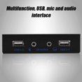 thumbnail image 2 of Panneau avant SHIQI-USB, Interface Audio 2 USB 2.0+Mic+HD, Panneau avant Souple 3.5 Pouces Hub USB pour PC Ordinateur, 2 of 4
