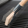 thumbnail image 5 of Truecraftware – 27- inch Heavy Duty Wire Brush with Scraper, Black Metal Wire Brush with Long Wooden Handle, 5 of 5