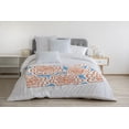 thumbnail image 3 of Simply Daisy 50" x 60" Flower Power Fleece Throw Blanket, Orange, 3 of 4