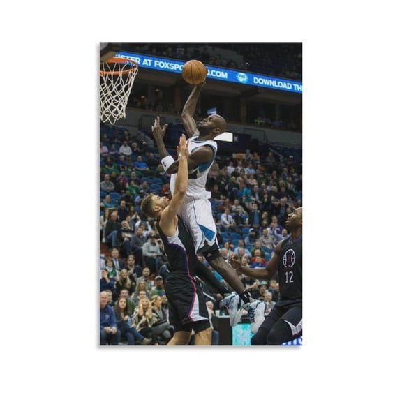 Kevin Garnett Dunk Poster Posters Art Print Wall Photo Paint Poster Hanging Picture Family Bedroom Decor Gift 16x24inch(40x60cm)