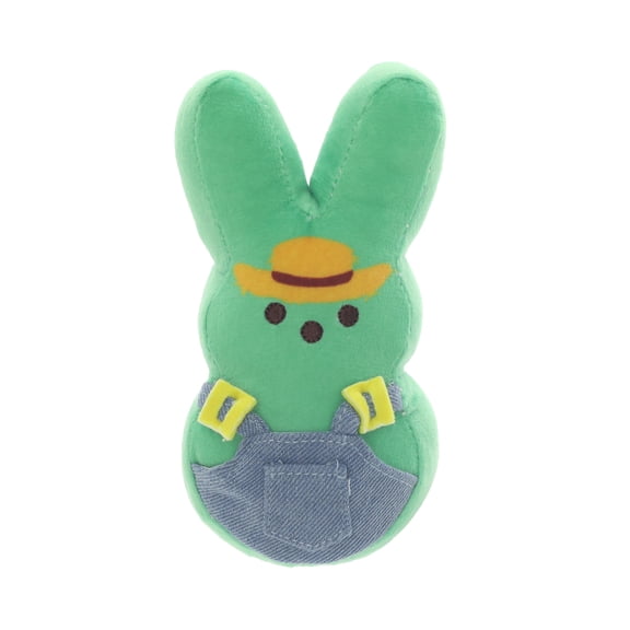PEEPS® 6-Inch Green Bunny Marshmallow-Scented Plush Toy — Farmer
