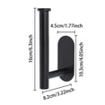 thumbnail image 2 of 2 Pack Adhesive Curtain Holdbacks - Black Curtain Tie Backs, 2 of 7