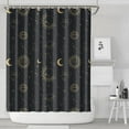 thumbnail image 2 of Gothic Shower Curtain Set - Dark Celestial Moon & Star Print, Mystical Cosmic Bath Decor, Waterproof Polyester 72"x84", Goth Aesthetic Gift, 2 of 5