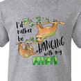 thumbnail image 4 of Inktastic Id Rather Be Hanging with My Mimi- Cute Sloths Youth T-Shirt, 4 of 5