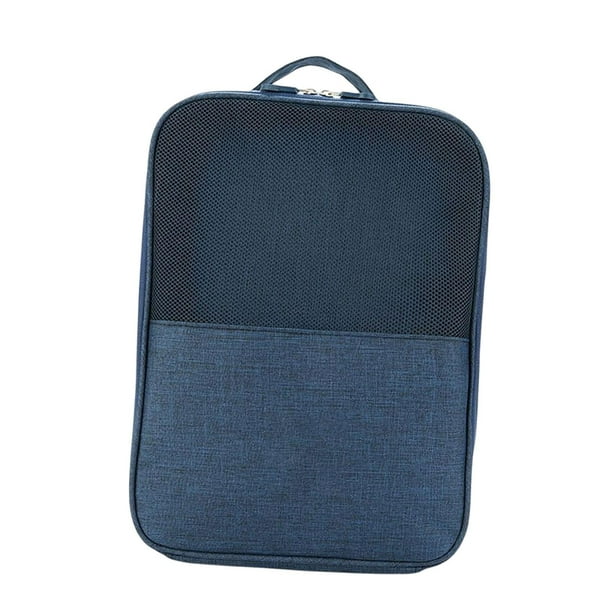 Organizador de zapatos Bolsas de viaje para zapatos Plegable Impermeable Organizador de accesorios de viaje Azul oscuro