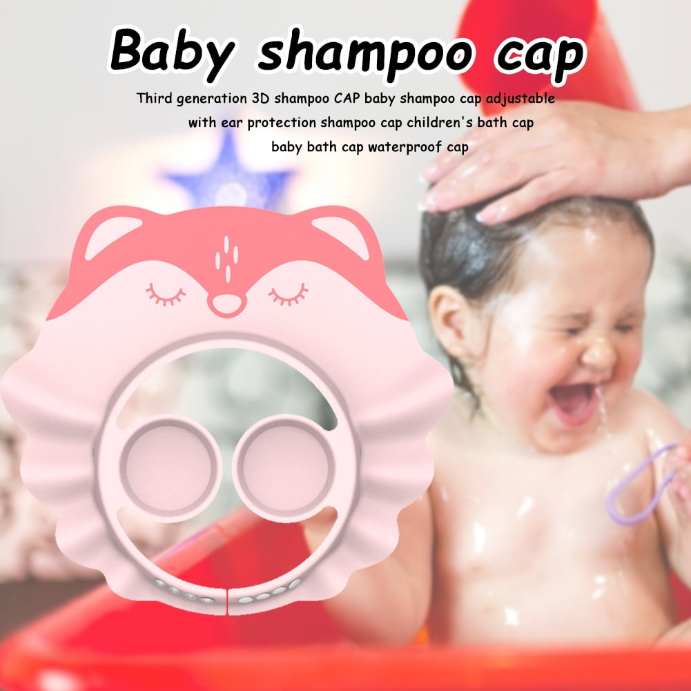Kavoc Baby Shower Ear Protection Cap Kids Adjustable Hair Wash Hats