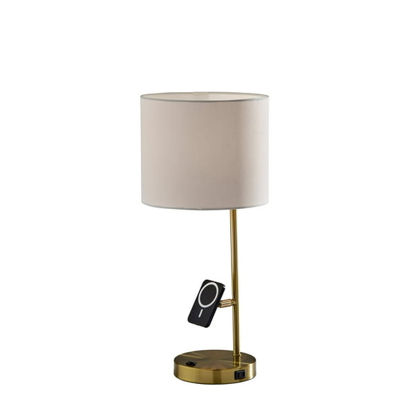 Wyatt Supercharger Desk Lamp - Antique Brass
