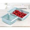 thumbnail image 2 of Retractable Drawer Type Refrigerator Storage Box Food Fresh-keeping Classified Organizer Container Basket, Fridge Shelf Holder Plastic Storage Bins, Fit for Fridge Shelf Under 0.5", 2 of 5