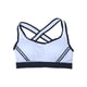 thumbnail image 2 of Mujer Yoga Fitness Stretch Entrenamiento Camiseta sin mangas Sin costuras Racerback Acolchado Sujetador deportivo (Blanco L), 2 of 4