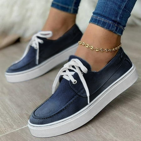 

Cathalem Casual Slip on Shoes for Women with Arch Support Ladies Plus Size Casual Shoes Fashion Comfortable Women Casual Shoes 9 Dark Blue 7.5