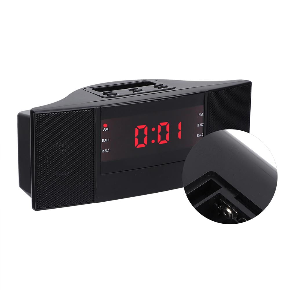 Fyydes LED Digital AM/FM Alarm Clock Buzzer Radio Snooze Sleep Timer