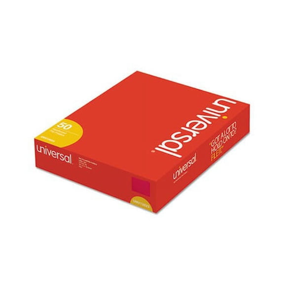Deluxe Reinforced Top Tab Folders with Two Fasteners 1/3-Cut Tabs, Letter Size, Red, 50/Box