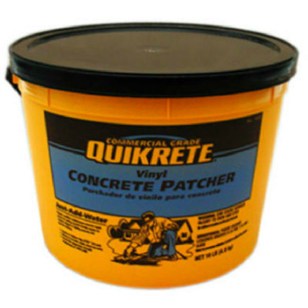 Quikrete 113311 Commercial Grade Vinyl Concrete Patcher, 10 Lbs, Gray