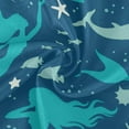 thumbnail image 2 of Coolnut Mermaids 60" Round Tablecloth with Zipper Umbrella Hole, Washable Spillproof Table Cloth Decorative for Picnic,Camping,Indoor and Outdoor, 2 of 7