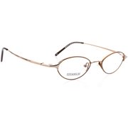 Optical Eyewear - Oval Shape, Titanium Full Rim Frame - Prescription Eyeglasses RX, Shiny Brown