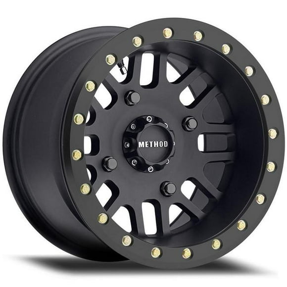 Method Wheels MR40648047544B MR406 UTV Beadlock 14 x 8 in., & 4 Plus 4-0 mm Offset & 4 x 136 in. & 106 mm CB Wheel, Matte Black