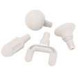 thumbnail image 2 of Paquete de 4 cabezales de masaje muscular de silicona gris para terapia de puntos gatillo y tejido profundo, 2 of 8