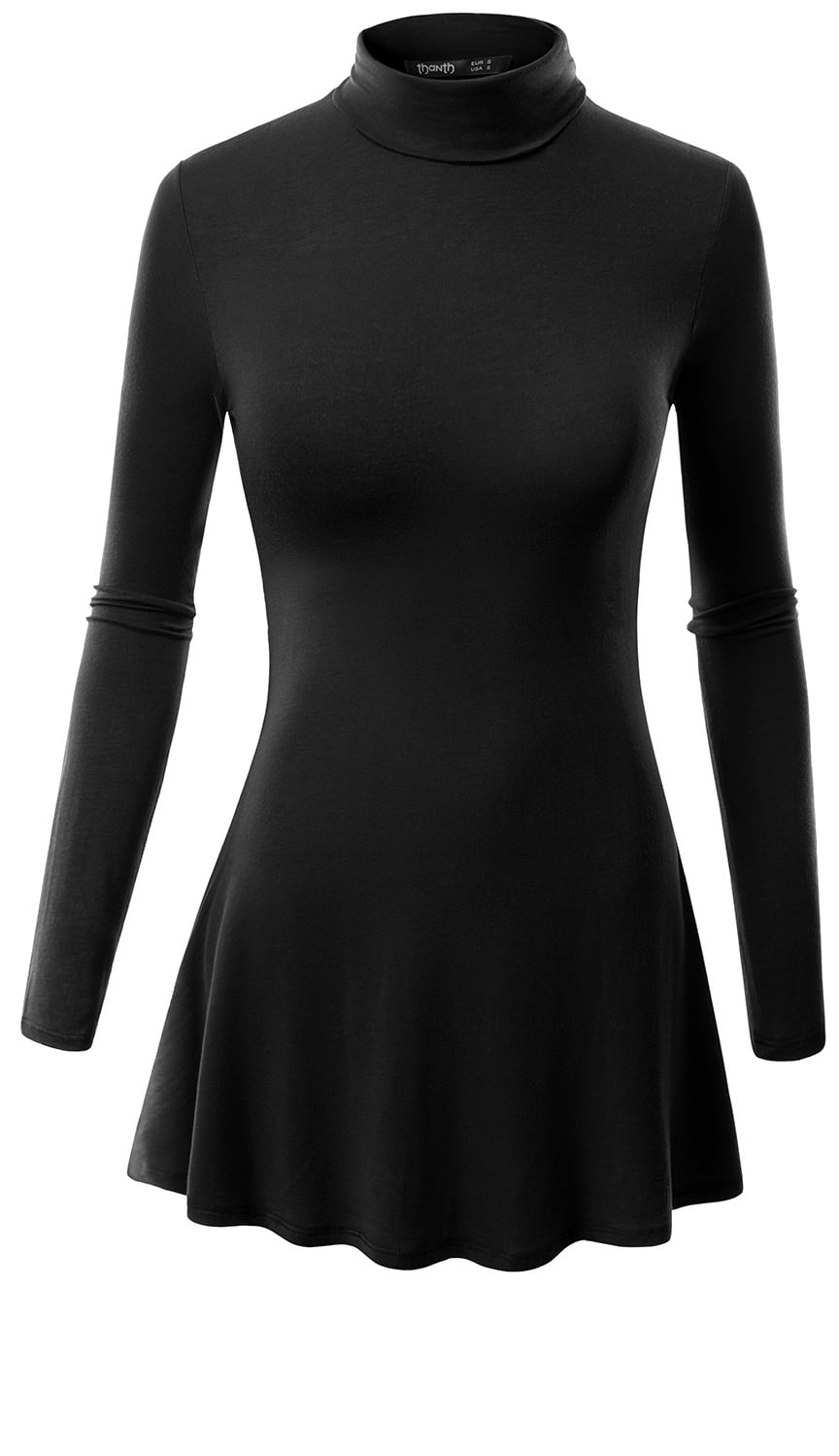 black tunic dress long sleeve