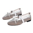 thumbnail image 7 of Women's Mesh Ballet Flats Fishnet Ballerina Flats Buckle Strap Mary Jane Causal Daily Dress Shoes, 7 of 7