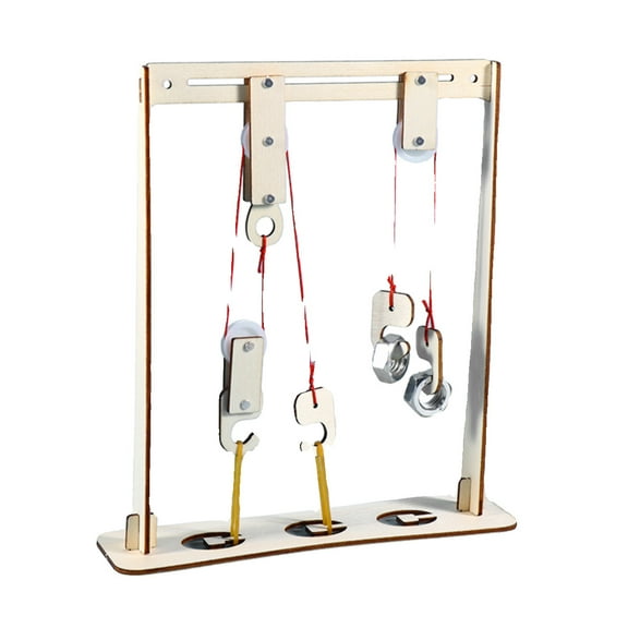 MRLESS 1 Set Diy Pulley Model Kit For Science Learning Physics Experiment Pulley Blocks And Bracket Set Teaching Tools For Physical Mechanics