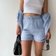 thumbnail image 5 of Conjunto de Blusa y Pantalones Cortos SCZ Azul Claro L, 5 of 5