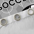 thumbnail image 4 of Erosebridal Football Sport Court Black Out Curtains,Gray Black Curtains Pack of 2 (42x63 Each) For Kids Boys, 4 of 7